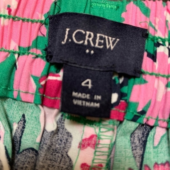 J. Crew floral Cotton summer shorts, size 4 - Picture 4 of 6
